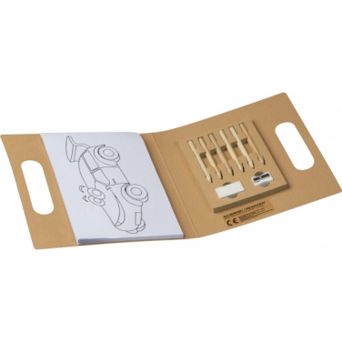 Logotrade reklaamkingituse foto: Laste värvimisraamat värviliste pliiatsitega FORIO