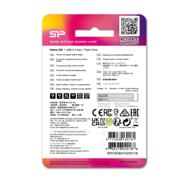 Logo trade firmakingituse pilt: Pendrive Silicon Power HELIOS 202, 3.2 Gen 1, 32 GB