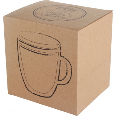 Logo trade firmakingitused foto: Topeltseinaga klaasist tass GERTHE 350 ml