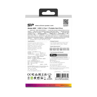 Logotrade reklaamkingi foto: Silicon Power kõvaketas Armor A30 2TB