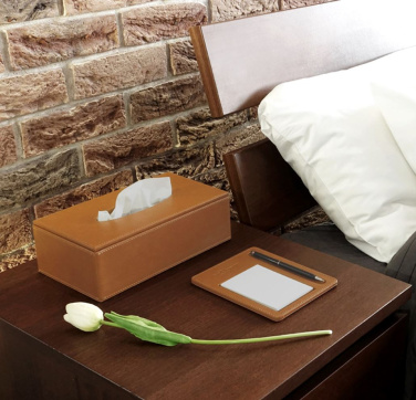 Logotrade firmakingid pilt: Nahast salvrätiku karp 992119