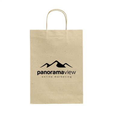 Logo trade meened foto: Leaf It Bag taaskasutatud murupaber (120 g/m²) L