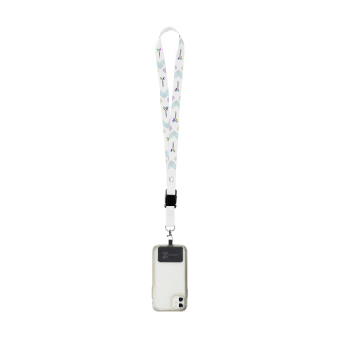 Logotrade ärikingid pilt: Lanyard Sublimatie Lukk RPET 2 cm Patch võtmejuhtmega