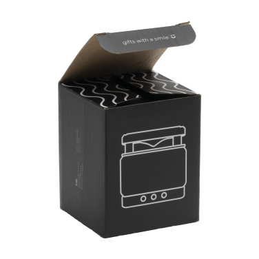 Logotrade meened pilt: Bamboo Block kõlar koos juhtmevaba laadijaga