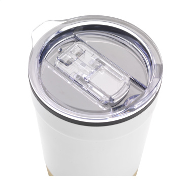 Logo trade reklaamtoote pilt: Kobe Bamboo RCS Recycled Steel 350 ml kohvitass