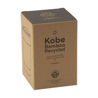 Logo trade reklaamtoote pilt: Kobe Bamboo RCS Recycled Steel 350 ml kohvitass