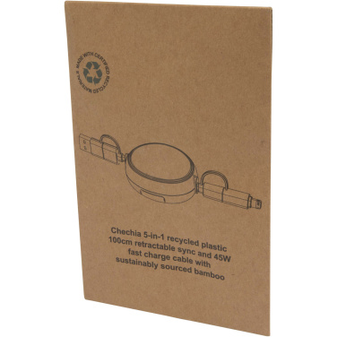 Logo trade firmakingituse pilt: Chechia viis-ühes taaskasutatud plastist kiirlaadimiskaabel