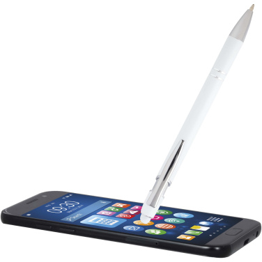 Logo trade reklaamkingitused foto: Hõbedase viimistlusega Kish pastapliiats (sinine tint)