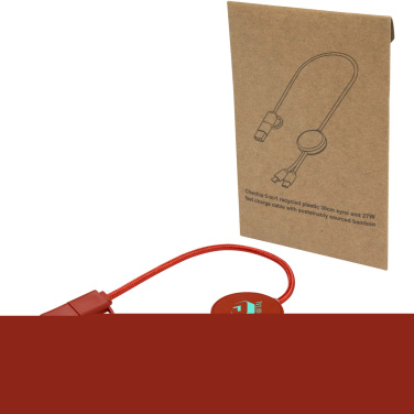 Logotrade firmakingitused pilt: Citala 5-in-1 taaskasutatud plastist 30 cm kiirlaadimiskaabel