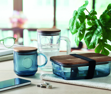 Logo trade reklaamkingituse pilt: Ribiline klaasist kruus 300ml VITRIO MUG