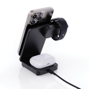 Logo trade reklaamtoote pilt: Urban Vitamin Arcadia RCS plastikust 15W 3in1 magnetiline laadija