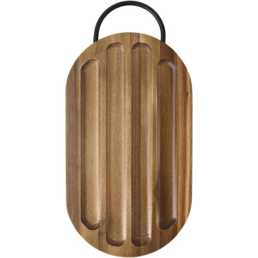 Logotrade reklaamtooted pilt: Prestige akaatsiapuidust lõikelaud leivanoaga