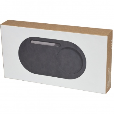 Logo trade mainoslahja kuva: Klip-työpöydänjärjestäjä, 5 W, langattomasti lataava