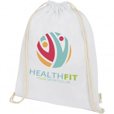 Logo trade mainostuotet tuotekuva: Orissa 140 g/m² organic cotton drawstring bag 5L
