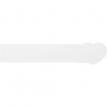 Logo trade mainoslahjat tuotekuva: Tait 15 cm Sydämenmuotoinen kierrätysmuovinen viivain