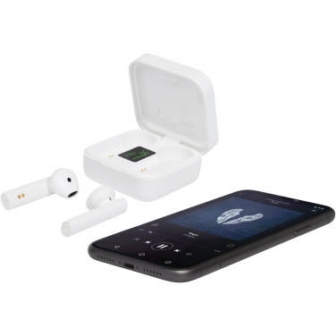 Logo trade liikelahja mainoslahja tuotekuva: Tayo TWS-nappikuulokkeet aurinkolaturilla 