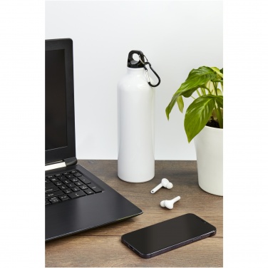 Logo trade liikelahjat tuotekuva: Oregon 770 ml:n RCS-sertifioitu kierrätetty alumiininen vesipullo karabiinikoukulla