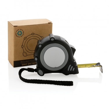 Logotrade mainoslahja tuotekuva: RCS 5M/19mm mittanauha kierrätetystä muovista