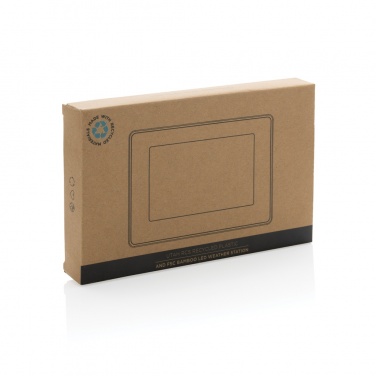 Logo trade liikelahja kuva: Utah LED kello RCS kierrätetystä muovista ja bambusta