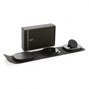 Logo trade liikelahjat mainoslahjat kuva: Swiss Peak RCS rplastic 3-in-1 langaton 15W matkalaturi