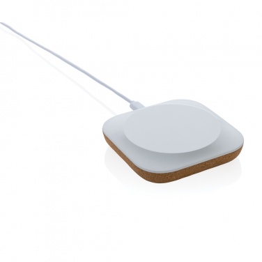 Logotrade mainoslahja ja liikelahja kuva: Oregon 10W langaton laturi RCS kierrätysmuovista ja korkista