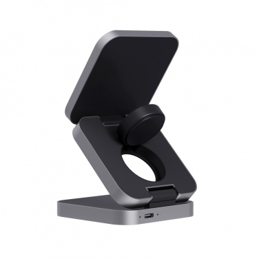 Logo trade mainoslahjat ja liikelahjat kuva: Terra 3in1 15W taitettava virtapankki RCS kierrätysalumiinia