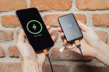 Logo trade liikelahjat mainoslahjat kuva: RCS 5000mAh varavirtalähde langattomalla latauksella