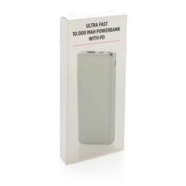 Logotrade liikelahja tuotekuva: Huippunopea 10 000 mAh:n varavirtalähde, PD