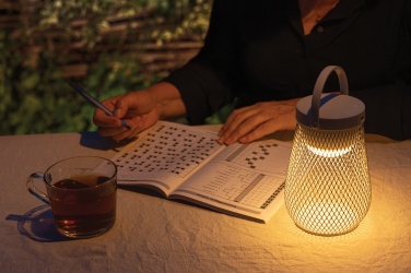 Logotrade liikelahja tuotekuva: Aurora USB-ladattava pöytävalaisin RCS kierrätysmuovista