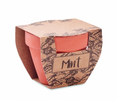 Logo trade mainoslahjat tuotekuva: Mintun siemeniä ruukussa