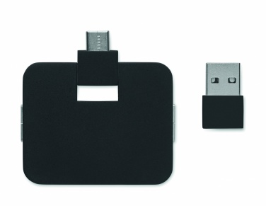 Logo trade liikelahja mainoslahja tuotekuva: 4-porttinen USB-keskitin
