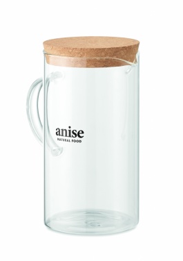 Logo trade liikelahja mainoslahja tuotekuva: Borosilikaattilasi kannu