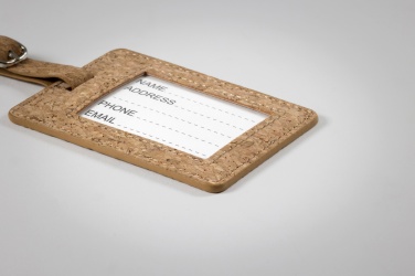 Logo trade mainostuote kuva: Cork luggage tag