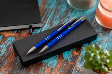 Logo trade mainoslahja kuva: Metallinen kirjoitussetti CLAREMONT