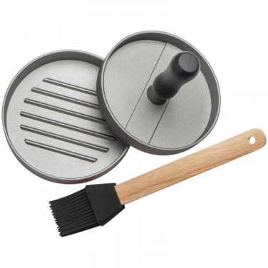 Logo trade mainoslahja ja liikelahja tuotekuva: Hampurilainen puristin silikoniharjalla TEXAS