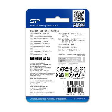 Logo trade mainoslahjat tuotekuva: PENDRIVE SILICON POWER BLAZE - B07 3.2 16GB