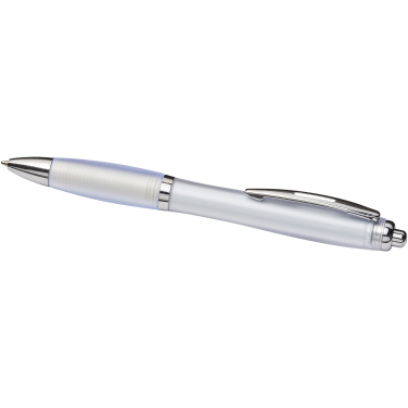 Logotrade liikelahjat kuva: Curvy ballpoint pen with frosted barrel and grip
