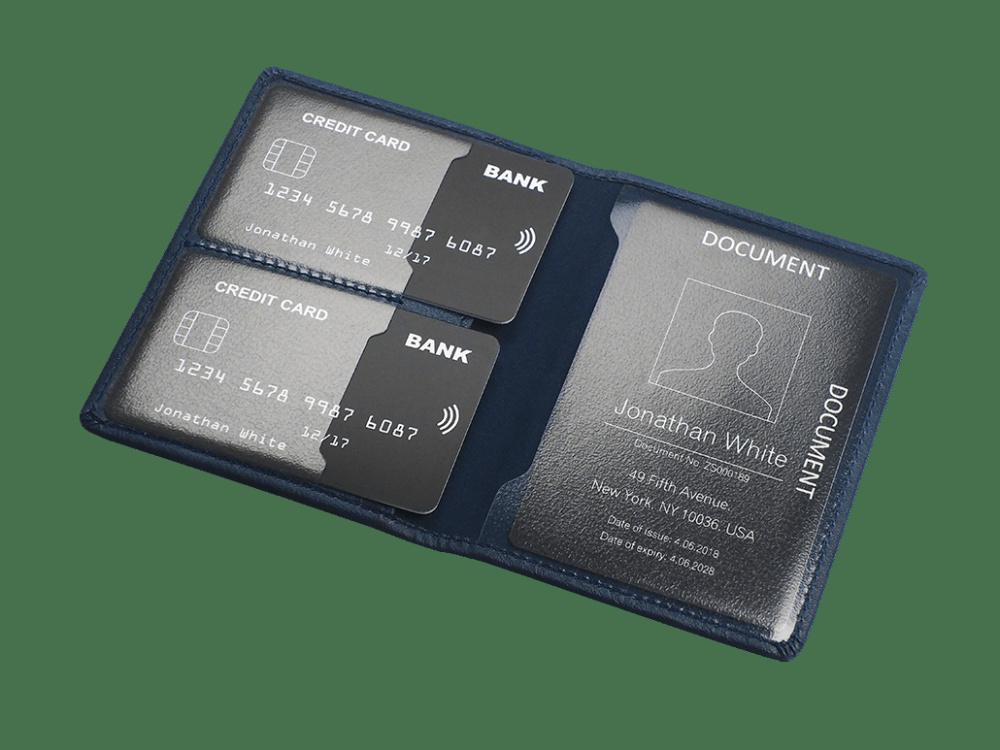 Logotrade mainoslahja tuotekuva: RFID asiakirjalompakko 611327