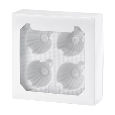 Logo trade liikelahja mainoslahja tuotekuva: Joulukoru Ø 6 cm - 4 kpl setti - Valmistettu Euroopassa