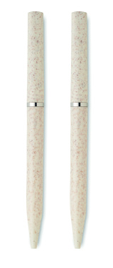 Logo trade liikelahjat mainoslahjat kuva: Vehnäolki/ABS-kierrekynäsarja