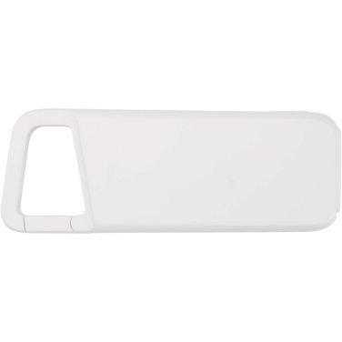 Logo trade mainoslahja kuva: Alkes 5 000 mAh:n ja 12 W:n kierrätysmuovista valmistettu vedenkestävä varavirtalähde jousihaalla