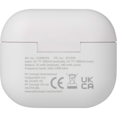 Logo trade mainoslahjat tuotekuva: Altais kierrätysmuovista valmistetut True Wireless Bluetooth® -kuulokkeet