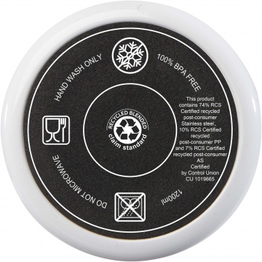 Logotrade verslo dovanos nuotrauka: Melbourne 1200 ml RCS sertifikuota izoliuota stiklinė su šiaudais