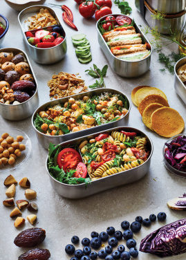 Logotrade firminės dovanos nuotrauka: „Black+Blum“ nerūdijančio plieno dviguba bento dėžutė