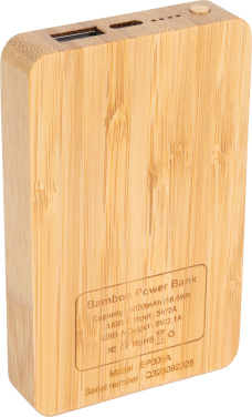 Logotrade dovana nuotrauka: 5000 mAh išorinė baterija su šviečiančiu logotipu