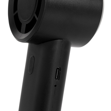 Logotrade dovana nuotrauka: „Twist RCS“ nešiojamas įkraunamas ventiliatorius iš perdirbto plastiko