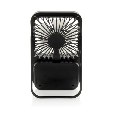 Logotrade reklaminiai produktai nuotrauka: „Aervina RCS“ perdirbto plastiko įkraunamas stalo ventiliatorius