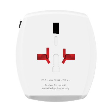 Logotrade dāvanas foto: SKROSS World Travel Adapter MUV 2-polu ar USB A un C