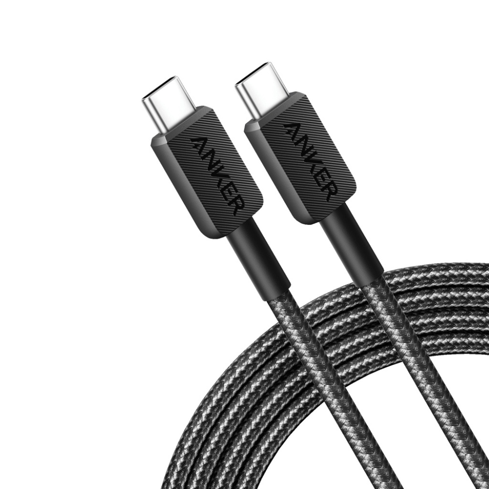 Logotrade biznesa dāvanas foto: Anker USB-C uz USB-C kabelis 1,8 metri 60 W