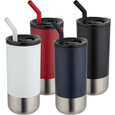 Logotrade biznesa dāvanas foto: Grayson 480 ml RCS pārstrādāta termokrūze ar salmiņu